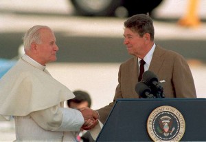 JPII e Reagan a
