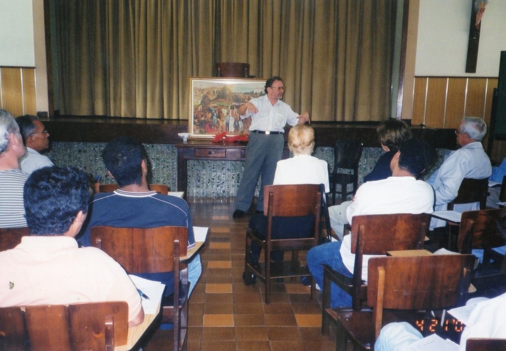 Corazza dando palestra
